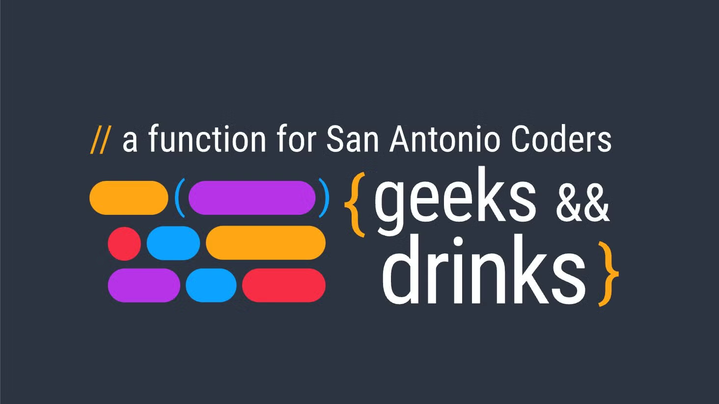 Geeks && Drinks Banner